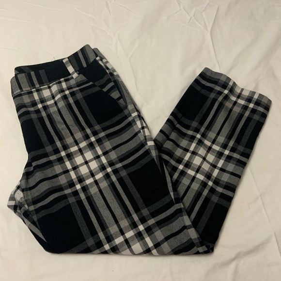 NY&C 7th Ave Collection Women’s Black & White Plaid Pants, Straight Leg, size 10 - Picture 3 of 9